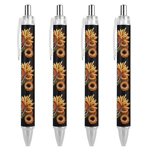 Bolígrafos con agarre suave contra la fatiga de dedos, pack de 4 piezas de 0,5mm