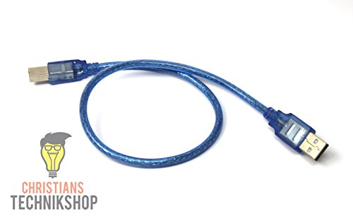 Câble de raccordement USB SW USB mâle A vers B pour Arduino UNO, MEGA, etc. 0,3 m