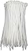 Micro Connectors 8 Inch Cable Zip Tie 40-Lbs Multi-Purpose Self-Locking Clear(300-Pack) (MSC-201-3P)