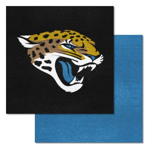 FANMATS NFL Jacksonville Jaguars Nylon Carpet Tiles