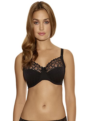 Fantasie Women's Jacqueline Full Cup Underwire Bra with Side Support, Black, 30DD