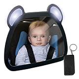 Osserva il bambino dallo specchietto retrovisore in macchina, per controllare lo stato del bambino in tempo reale e prevenire rischi per la sicurezza.