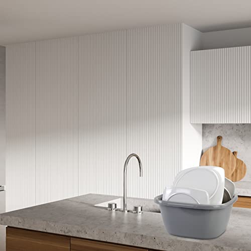 Easymanie 16 Quart Plastic Wash Basin Tub, 2 Packs #TOP4