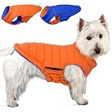 GILET RÉVERSIBLE UNIQUE POUR CHIEN : Avec un gilet d'hiver pour chien Lelepet, c'est comme en posséder deux. Il s'agit d'un design double face avec différentes couleurs. Chaque côté est beau, ce qui rend le chien à la mode, et montrera la personnalité de votre animal de compagnie