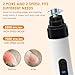 Ntrjtrss Silent Dog Nail Grinder, Cordless Grooming Pro Nail Grinder, USB Rechargeable Pet Nail Grinder, Dog Nail Trimmers, Pet Paws Grooming Smoothing Tool