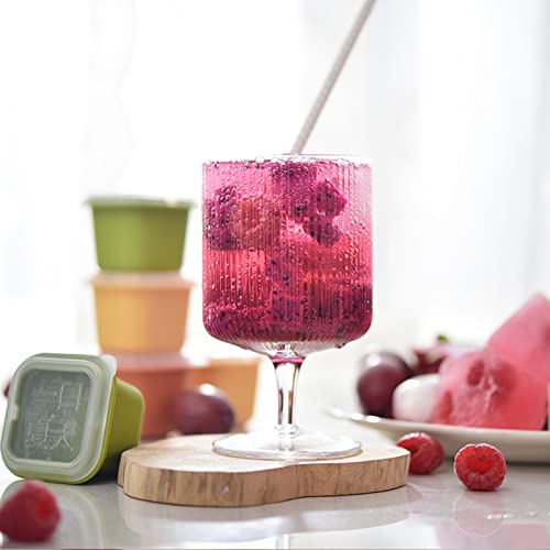 Molde grande para cubos de hielo de silicona 12 cubos miniatura 6