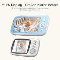 BOIFUN Babyphone mit 2 Kameras, Ohne WLAN, 5" IPS Monitor, 360° Kamera – Ansicht 5