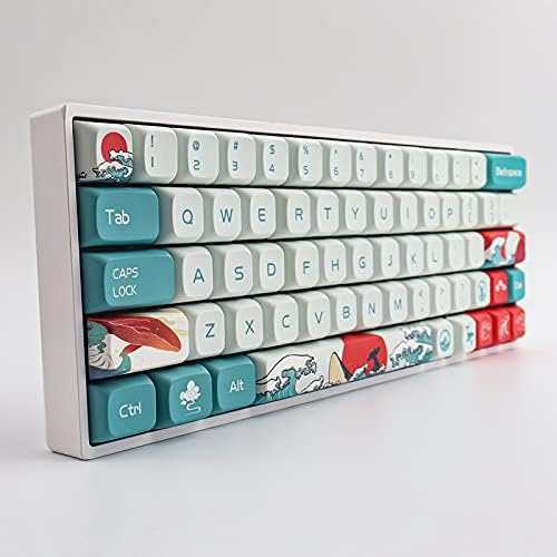 Sunzit Keycaps, 104 PBT Keycaps XDA Profile Keycaps Full Set Keycap Dye-Sublimation Keycap for Cherry Mx Switch Mechanical Keyboard (Only Sell Keycaps)