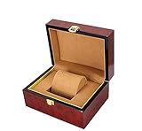 Einfaches Aussehen HETM Uhr Box Schmuckschatulle Männer Und Frauen Tragbare Reisen Mit Schloss Holzuhr Schmuck Display Magazin-Foto Farbe Sort Out Organizer
