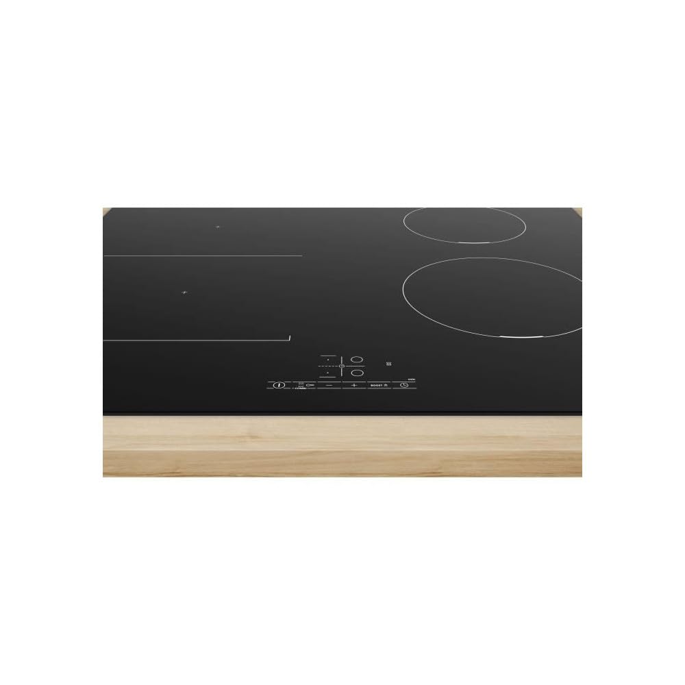 Bosch PVS611BB6E Serie 4 - Piano cottura a induzione, Zona Combi-Induzione | 60 cm, Nero, PowerBoost (induzione), Touch Select, Timer con funzione di spegnimento