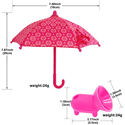 image for BBKON Phone Umbrella Suction Cup Stand, Universal Adjustable Outdoor C