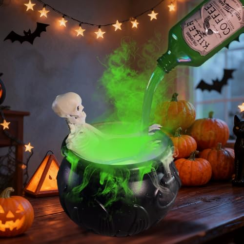 PakaLife Halloween Cauldrons Decorations Gift for Boys,Black Large Plastic Witch