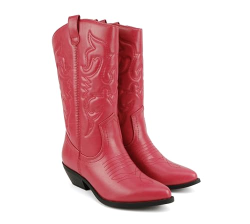 Image of Soda Women's Rodeo Western Pointed Toe Cowboy Boots