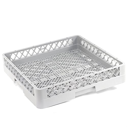 Gastronette Panier à couverts fin, assiettes, verres, tasses, restauration, lave-vaisselle, universel, en plastique PP, 50 x 50 cm, mailles fines, extensible,...
