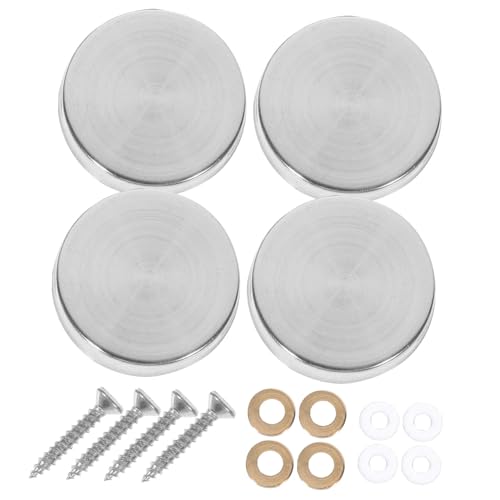 NULYLU Mirror Fasteners Decorative 20pcs Stainless Steel Advertising Screws Flush Mount Hangers for Wall