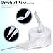Apausvcm 2 Pairs Satin Ribbon Shoelaces, 2cm Wide Flat Shoe Laces for Women Fashion White Flat Shoestring for Sneaker Skate Shoes Boots Sport Shoes DIY Decor