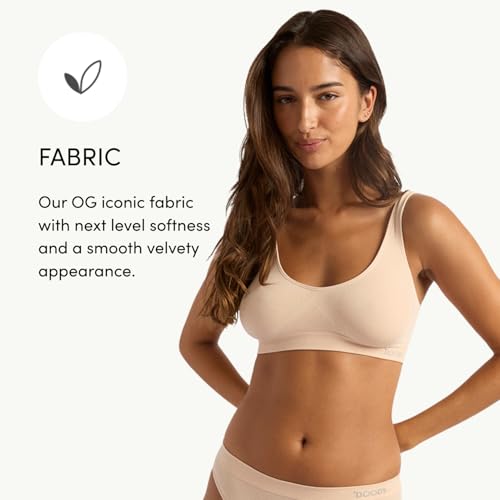 Image of Boody -Seamfree Crop Bra -Seamless Bralette -No Padding, Clips, Fastenings, Wires -Bamboo Viscose -Low-Medium Support Pull-On