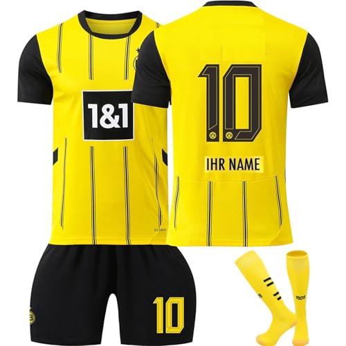 WATENBBLH Personalisiertes Dortmund BVB Football Trikot Kinder Erwachsene...