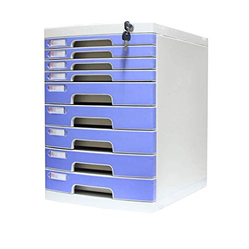 Preisvergleich Produktbild Aktenschränke, Schreibtisch Speicher Expander, Speichereinheit Organizer abschließbare Schublade Sorter A4 Box for Office (Größe: 9-Schichten) Home Office Möbel WKY