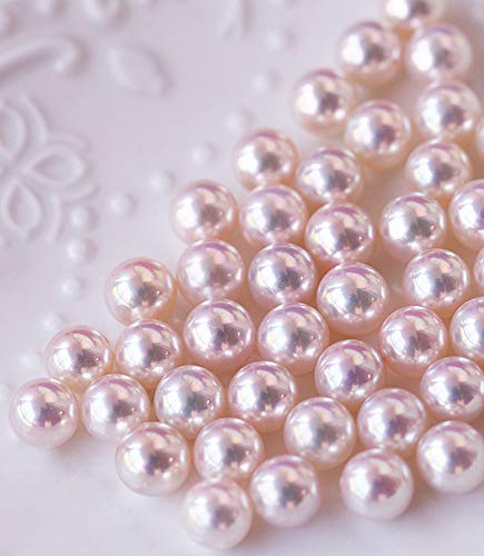 Sooyee Art Faux Pearls 900-Pcs Loose Beads no Hole 1.1 Lbs (10mm,Ivory) for Vase Fillers, Table Scatter, Wedding, Birthday Party Home Decoration