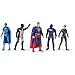 DC Comics, Superman Heroes Vs. Villains 5-Pack, 3-Inch Action Figure, Stylized Superhero Figures with Dynamic Poses and Battle Ready Armor, Kids Toys for Ages 4+