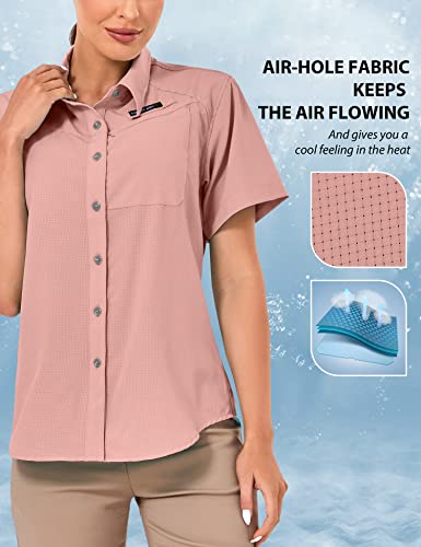 Little Donkey Andy Women's UPF 50 UV Protection Shirt, Breathable Short Sleeve Fishing Hiking Shirts, Quick Dry2