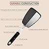 Unicook 2 Pack Flexible Silicone Spatula, Turner, 600F Heat Resistant, Ideal for Flipping Eggs, Burgers, Crepes and More, Black #1