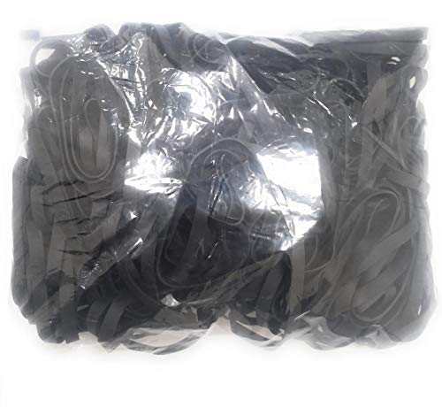 PlasticMill Rubber Bands - #64 Size - Black Rubberbands - 1LB/250 Count