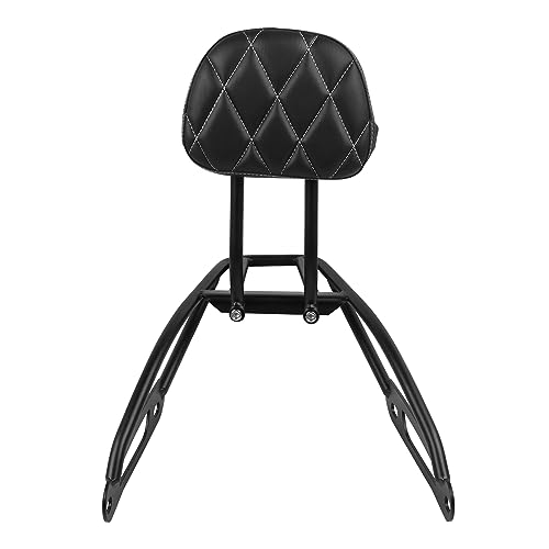 Coussin dossier de selle moto Street XG500 XG750 2014-2019 en finition noire robuste