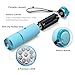 AHIER 9 LED Glow in Dark Flashlights, 4 Pack Rubber Coated Small Flashlights with Straps, Portable Handy Lights for Camping, Hiking, Indoor, Assorted Colors
