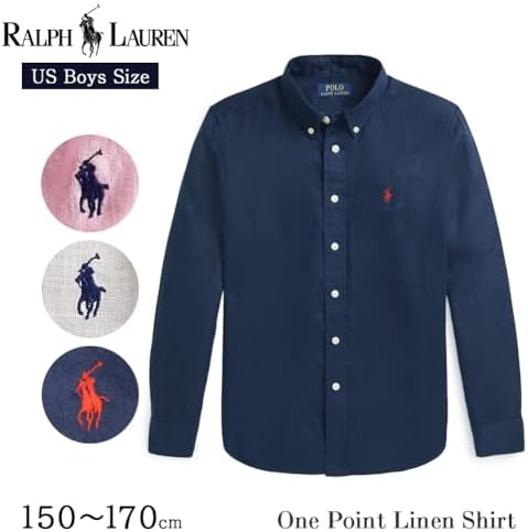 Amazon | ポロ ラルフローレン ボーイズ リネン 長袖 シャツ 323967600