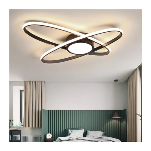 Plafonniers modernes lampe à LED avec fixation en surface noire