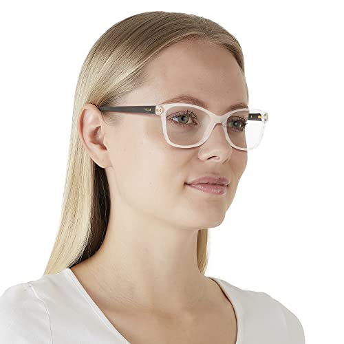 Vogue Eyewear Women's Vo2998 Cat Eye Prescription Eyeglass Frames, Transparent/Demo Lens, 52 Mm #TOP5