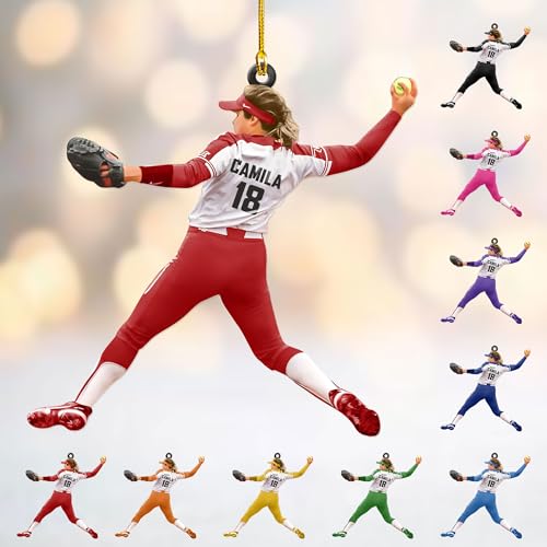 Artparel Personalized Softball Ornament
