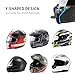 Motorcycle Helmet Chin Strap Mount Compatible for GoPro Hero 13/12/11/10/9/8/7/(2018), 6, Hero Black, for Insta 360 X3 GO3, Yi, SJCAM, for DJI Action 5 Pro Action 3 4, Extension J Holder Mount (Blue)