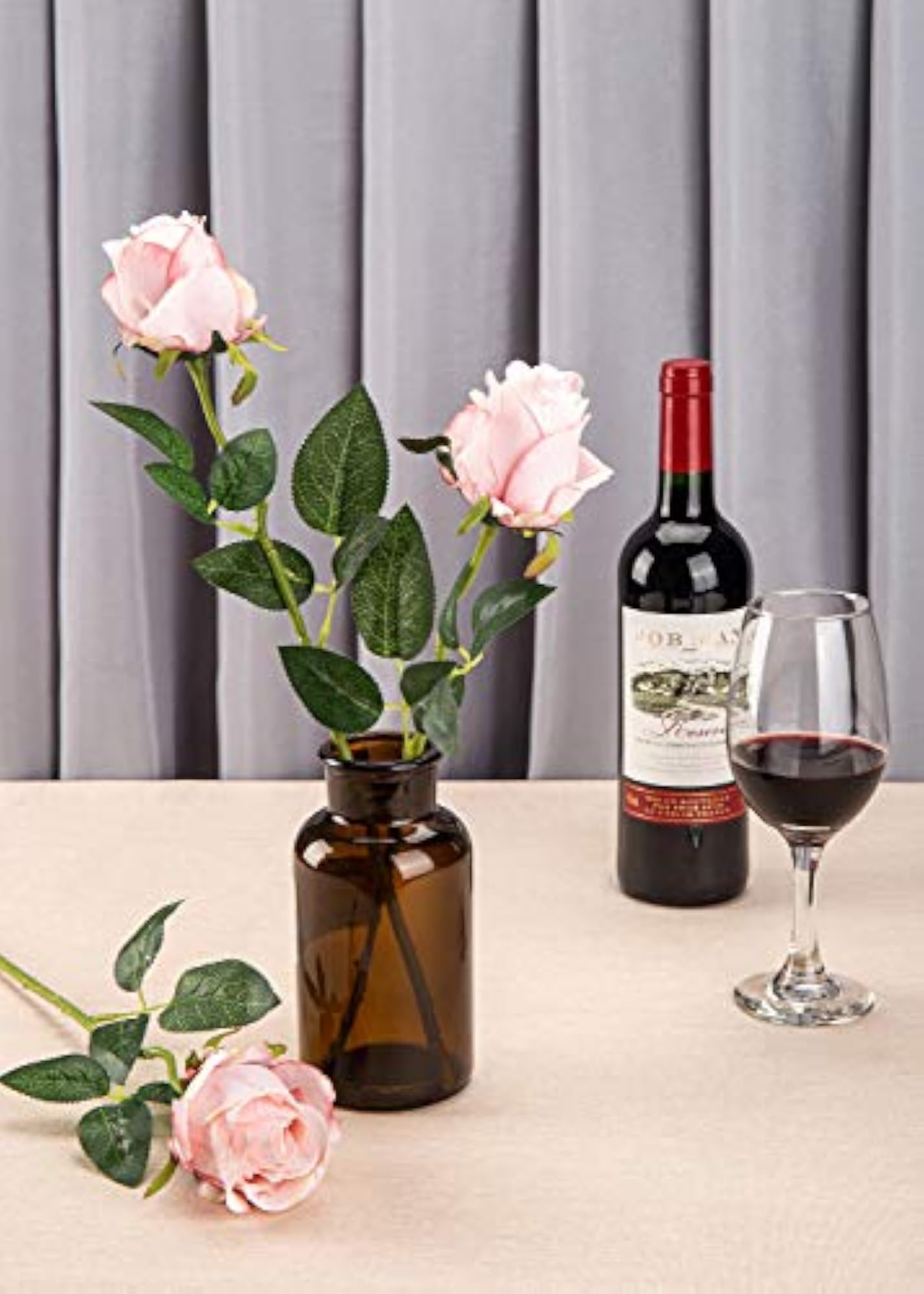 Artificial Rose Flowers Long Stem for Wedding Bouquets