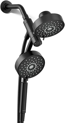 Vista 62 de KOHLER 23219-TT Purist - Kit combinado de ducha multifunción 2 en 1, cabezal de ducha giratorio con cabezal de ducha de mano, 2.5 GPM, titanio