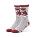 NCAA Alabama Crimson Tide Men's '47 Bolt Casual Dress Crew Socks, Gray, Medium, 1-Pack