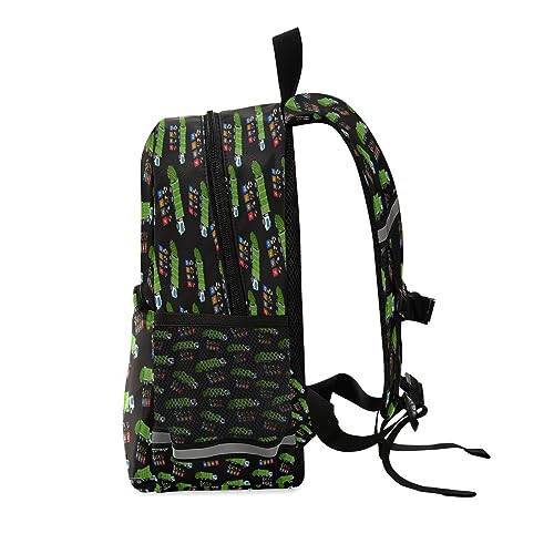 Preschool Backpacks, Garbage Truck Trash Recycling Kids' Bookbags Elementary Kindergarten Daypack, Chest Strap for Boys Girls3
