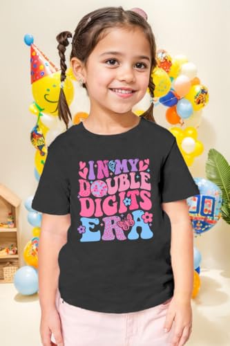 in My Double Digits Era Shirt Girls Birthday Girl Shirts 10th Birthday Gifts for Girls 10 Year Old Ten Party Tee Tops2