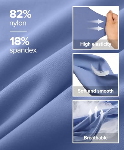 BRXL No Front Seam Fold Over Flare Leggings for Women 31" Blue 3XL - image 6
