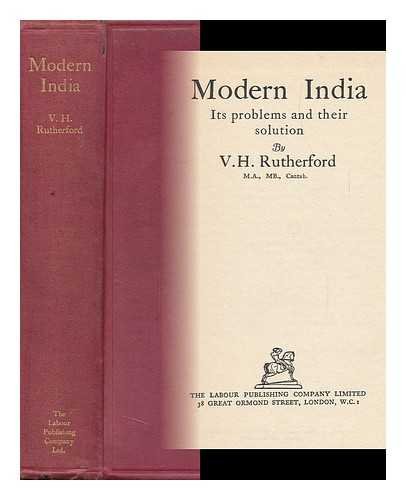 Modern India. Its Problems And Their Solution: Rutherford, V.H.: Amazon ...