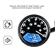 Qiilu Universal DC 12 V Motorrad LCD Digital Display Tachometer Tachometer Kraftstoff Meter Manometer