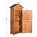 HOMCOM Coberizo de Madera de Jardín Caseta para Herramientas 190x79x49 cm Armario...
