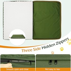 Waterproof-Dog-Bed-Cover-Replacement-Dogs-Beds-Covers-with-3-Sided-Continuous-and-Smooth-Zipper-Washable-Removable-Pet-Bed-Mattress-Protector-Cover-36x27x3-inch-L-Cover-Only - Cucciolini Doodles   Waterproof-Dog-Bed-Cover-Replacement-Dogs-Beds-Covers-with-3-Sided-Continuous-and-Smooth-Zipper-Washable-Removable-Pet-Bed-Mattress-Protector-Cover-36x27x3-inch-L-Cover-Only