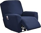 Funda para Sillón Relax Reclinable Elástica con Bolsillo Lateral Cubiertas Protectora de Butacas para el Hogar/Sala de Estar/Teatro/Oficina,Fundas Decorativa para Sillón/Butaca 1 Plaza ( Color : #4 )