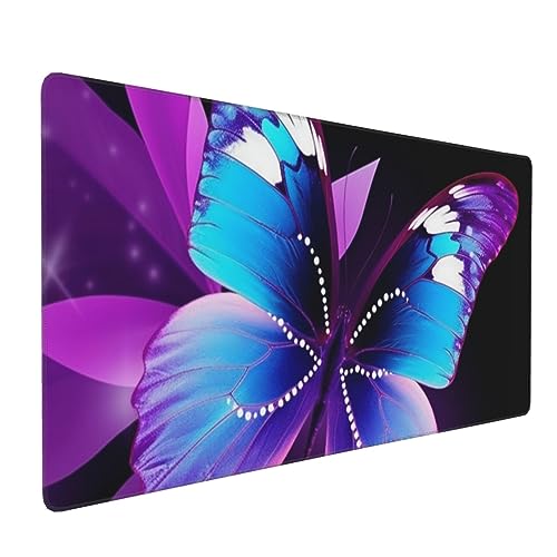 Tapis de souris de jeu XXL papillon pour protéger un grand bureau