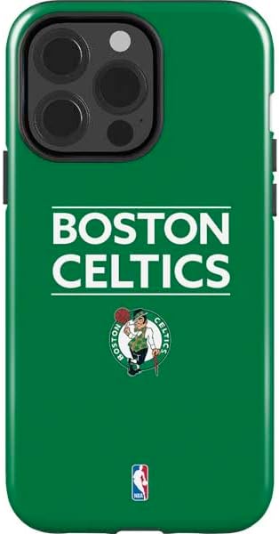 Skinit Impact Phone Case Compatible with iPhone 15 Pro - Officially Licensed NBA Boston Celtics Standard - Green Design