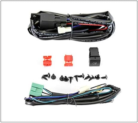 Front Bumper Driving LED Fog Lights Lamps Chrome Compatible with 2019-2021 Toyota Corolla Hatchback 4-Door