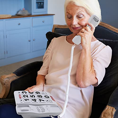Future Call Fc-8888 Big Button Phone For Seniors | Large Button Phones For Seniors | Phone For Visually Impaired And Telephones For Hearing Impaired | 40Db Handset | Best Landline Phones For Seniors #TOP5